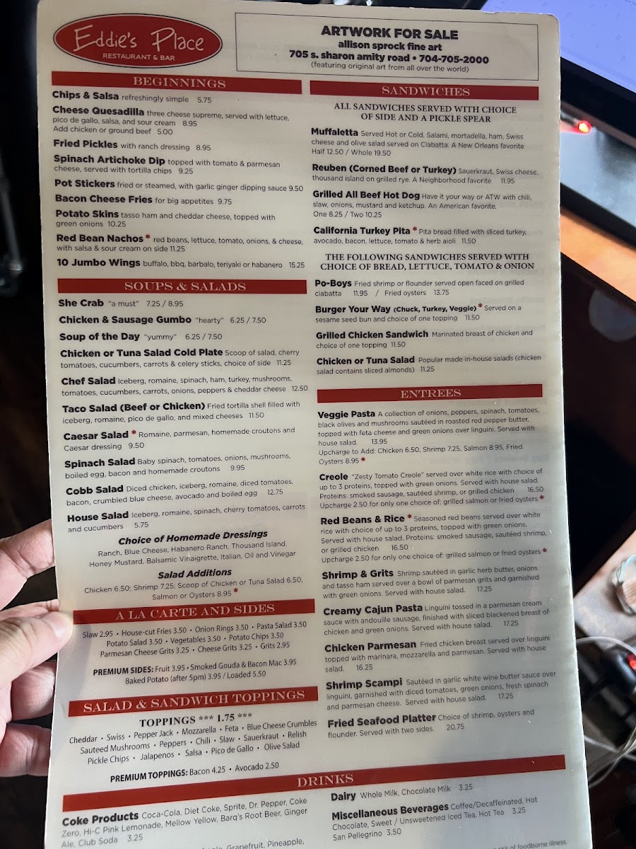 Eddies Place Restaurant Menu - Image 5