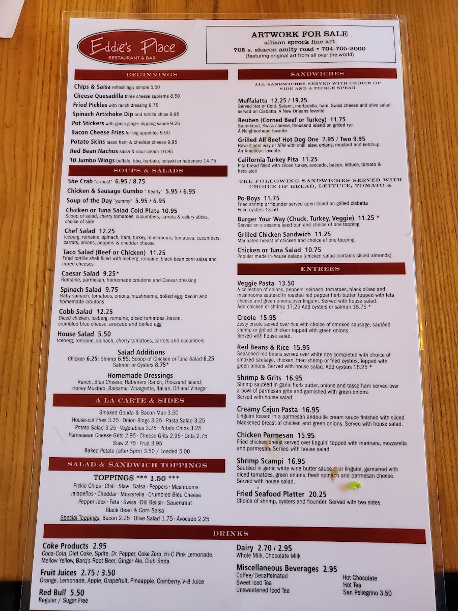 Eddies Place Restaurant Menu - Image 6